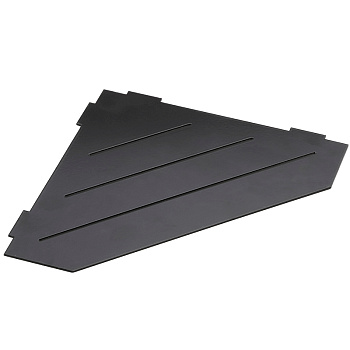 Душевая полка Bemeta Cytro 101302440 угловая, Черная матовая