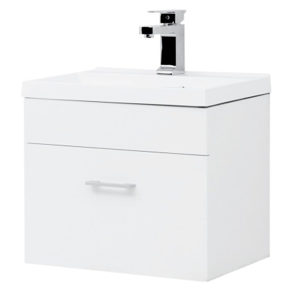 Тумба с раковиной Aquanet Нота 50 белый