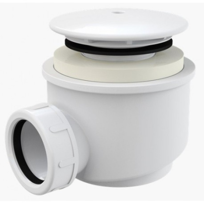 Сифон для душевого поддона, белый