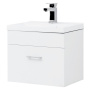 Тумба с раковиной Aquanet Нота 50 белый