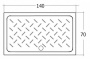 Душевой поддон RGW Ceramics 70x140 CR-147