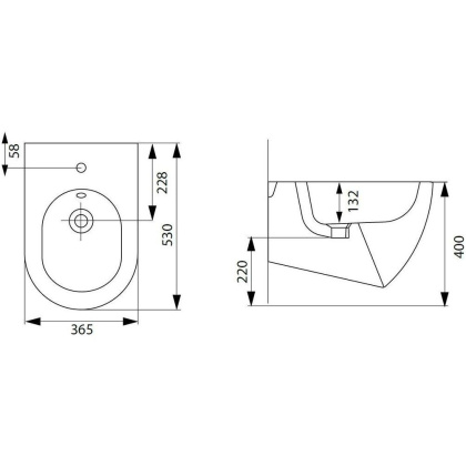Биде подвесный Allen Brau Reality 4.32008.31 черный матовый