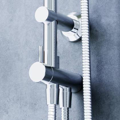 D0712000 Norma душевая система  с квадратными лейками, хром D0712000 Norma душевая система  с квадратными лейками, хром