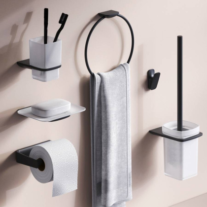 Набор аксессуаров для зоны красоты и туалета, черный AK50D1206B