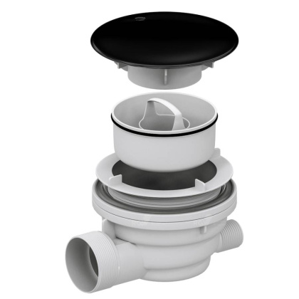 Сифон для душевых поддонов RGW Velplex QYD-01 черный, RGW 18241101-04