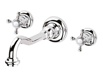 GOLF-BLS1-01 Встраиваемый смеситель для раковины Исполнение: Хром, Ручки: Хром 