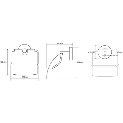 Держатель туалетной бумаги Bemeta Brilo 161112010 с крышкой Золото