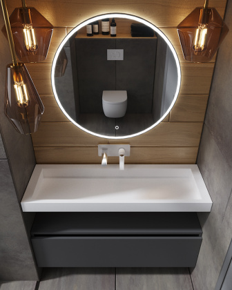 Столешница моноблок FLAT 120см Столешница моноблок FLAT 120см