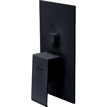 PORTA-VDIM-NOP Встраиваемый однорычажный смеситель для душа с переключателем, исполнение черный матовый