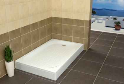 Душевой поддон RGW Lux/TN 80 x 100 см прямоугольный, акриловый, белый, 16180280-21