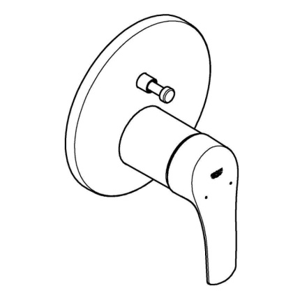 Смеситель GROHE Eurosmart однорычажный с переключателем на 2 положения (24043003)