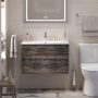 Тумба с раковиной подвесная BelBagno KRAFT 39-80 Pino Pasadena, раковина белая Тумба с раковиной подвесная BelBagno KRAFT 39-80 Pino Pasadena, раковина белая