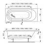 Акриловая ванна VAGNERPLAST KASANDRA 160x70