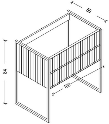 Тумба MONACO 100см h84см белая глянец + хром под раковину моноблок 866-100-WCR Boheme
