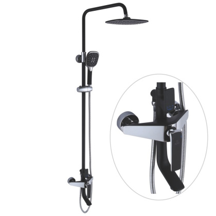 Душевая система латунь черный R1336H