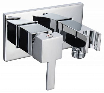 CZR-DA6-01Смеситель для душа и гигиенического душа со штуцером-держателелем, хром