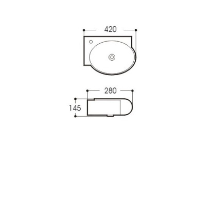 Раковина Акватек AQ5303-00 Раковина Акватек AQ5303-00