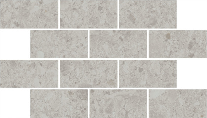 Декор Чеппо ди Гре мозаичный серый светлый матовый обрезной 34,6x20x0,9