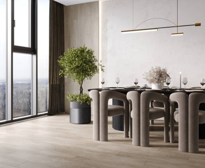 Malva Sand Керамогранит серо-бежевый K948005R0001LPEB 20х120 структурный