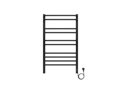 Полотенцесушитель электрический Aquatek (Акватек) Бетта П10 500х900 мм, черный муар, подключение скрытое к сети электропитания / электропровод с вилкой, с терморегулятором и таймером quick touch, нержавеющая сталь AISI 201, гарантия 5 лет Полотенцесушитель электрический Aquatek (Акватек) Бетта П10 500х900 мм, черный муар, подключение скрытое к сети электропитания / электропровод с вилкой, с терморегулятором и таймером quick touch, нержавеющая сталь AISI 201, гарантия 5 лет