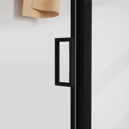 Душевой уголок City VSR-5CT9011CLB, 1100*900, черный, стекло прозрачное