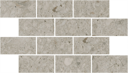 Декор Чеппо ди Гре мозаичный бежевый светлый матовый обрезной 34,6x20x0,9