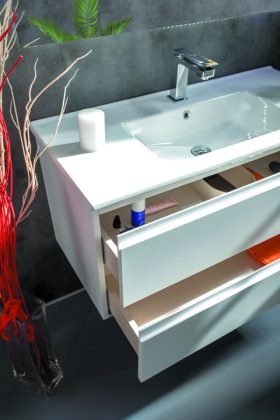 Тумба CAPOLDA 100 белая + ручка белая 849-100-W Boheme