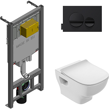 Комплект Jacob Delafon унитаз c инсталляцией и кнопкой Struktura, E21750RU-00, шт Комплект Jacob Delafon унитаз c инсталляцией и кнопкой Struktura, E21750RU-00, шт