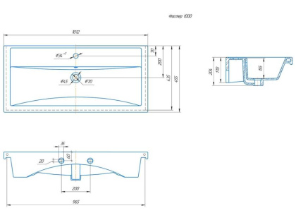 Раковина Kirovit Фостер 100