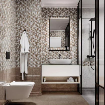 Плинтус Каприччо коричневый глянцевый 20x10x1,3