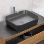 Раковина керамическая Vincea VBS-105MA, 500*390*130, накладная, цвет антрацит матовый Раковина керамическая Vincea VBS-105MA, 500*390*130, накладная, цвет антрацит матовый