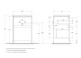 Тумба с раковиной напольная BelBagno KRAFT-LVD-58/120-L Pino Pasadena, раковина белая Тумба с раковиной напольная BelBagno KRAFT-LVD-58/120-L Pino Pasadena, раковина белая