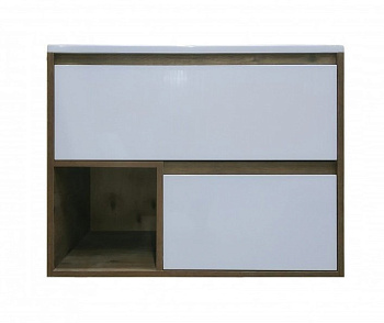 Комплект мебели Monaco Wood 800х480 подвесной 2 ящика (ШхГхВ) 798х476х607