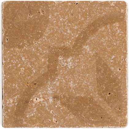 Натуральный травертин, ORNAMENT №8 10x10, Toscana Натуральный травертин, ORNAMENT №8 10x10, Toscana