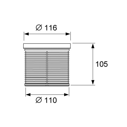 Удлинитель TECEdrainpoint S, без фланца