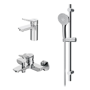 F40985A00 X-Joy, набор 3в1: Смеситель д/умывальника, Смеситель д/ванны/душа, душевой комплект, шт.