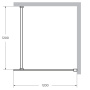 LIBERTA-L-1-120-120-C-Cr Душевая перегородка с односторонним входом 1200x1200x1950 мм