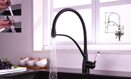 Смеситель для кухни, латунь R153H