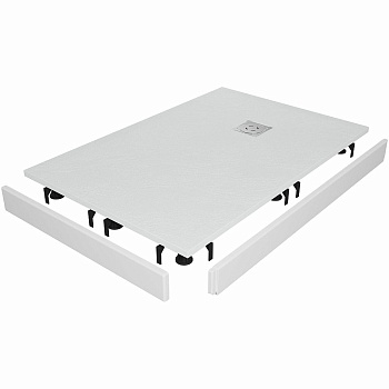 Душевой поддон прямоугольный RGW ST-W Белый (Комплект)  1000x1200