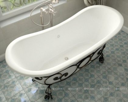 Ванна из искусственного мрамора Эстет Бостон 180x74