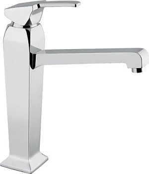 LEGEND-LSM2-A-03/24 Смеситель на раковину однорычажный, высокий, с донным клапаном, золото, ручка золото