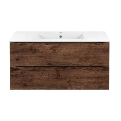 База под керамическую раковину Mia 1000 подвесная, 2 выкатных ящика soft close, R.Wood