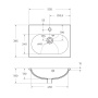 Керамическая раковина BelBagno BB1923-500 Керамическая раковина BelBagno BB1923-500
