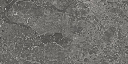 Керамогранит Brecia Adonis Dark тёмно-серый глянцевый 60х60 (4шт_1,44м2)