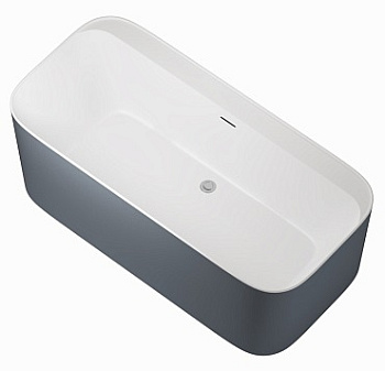 Акриловая ванна Allen Brau Infinity 170x80 2.21001.21/BGM белый матовый/сине-серый, шт