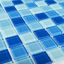 Мозаика стеклянная Navy blu (чип 4*25*25) 300*300(22шт-1.98м2), м2
