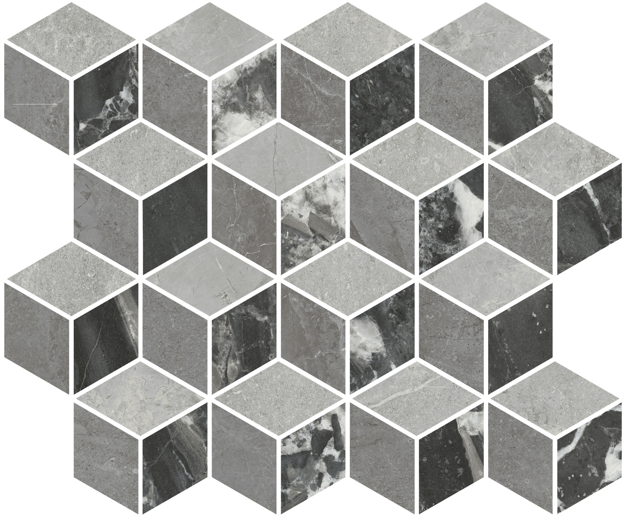 Декор Риальто 1 мозаичный глянцевый 45x37,5x1