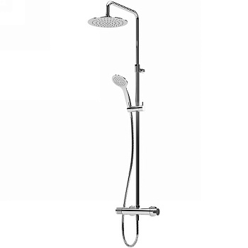 LEAF-CDA-23-01 Душевая стойка телескопическая, с верхним и ручным душем, верхний душ диаметр 230 мм АБС пластик, исполнение хром LEAF-CDA-23-01 Душевая стойка телескопическая, с верхним и ручным душем, верхний душ диаметр 230 мм АБС пластик, исполнение хром