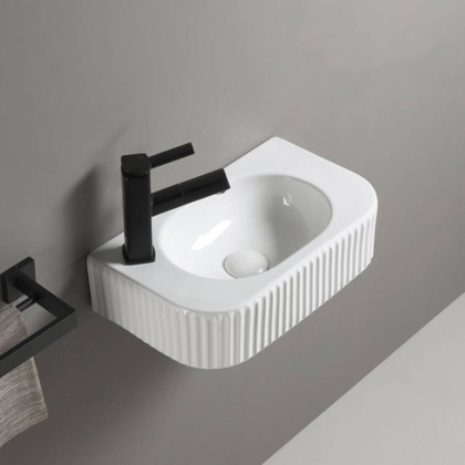 Раковина керамическая Vincea VBS-503, 450*270*115, подвесная, цвет белый Раковина керамическая Vincea VBS-503, 450*270*115, подвесная, цвет белый