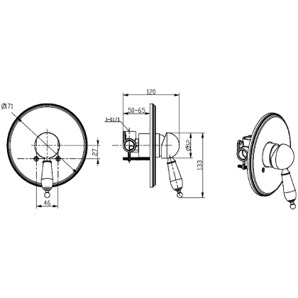 Смеситель встроенный _Комплект Смеситель встроенный _Комплект